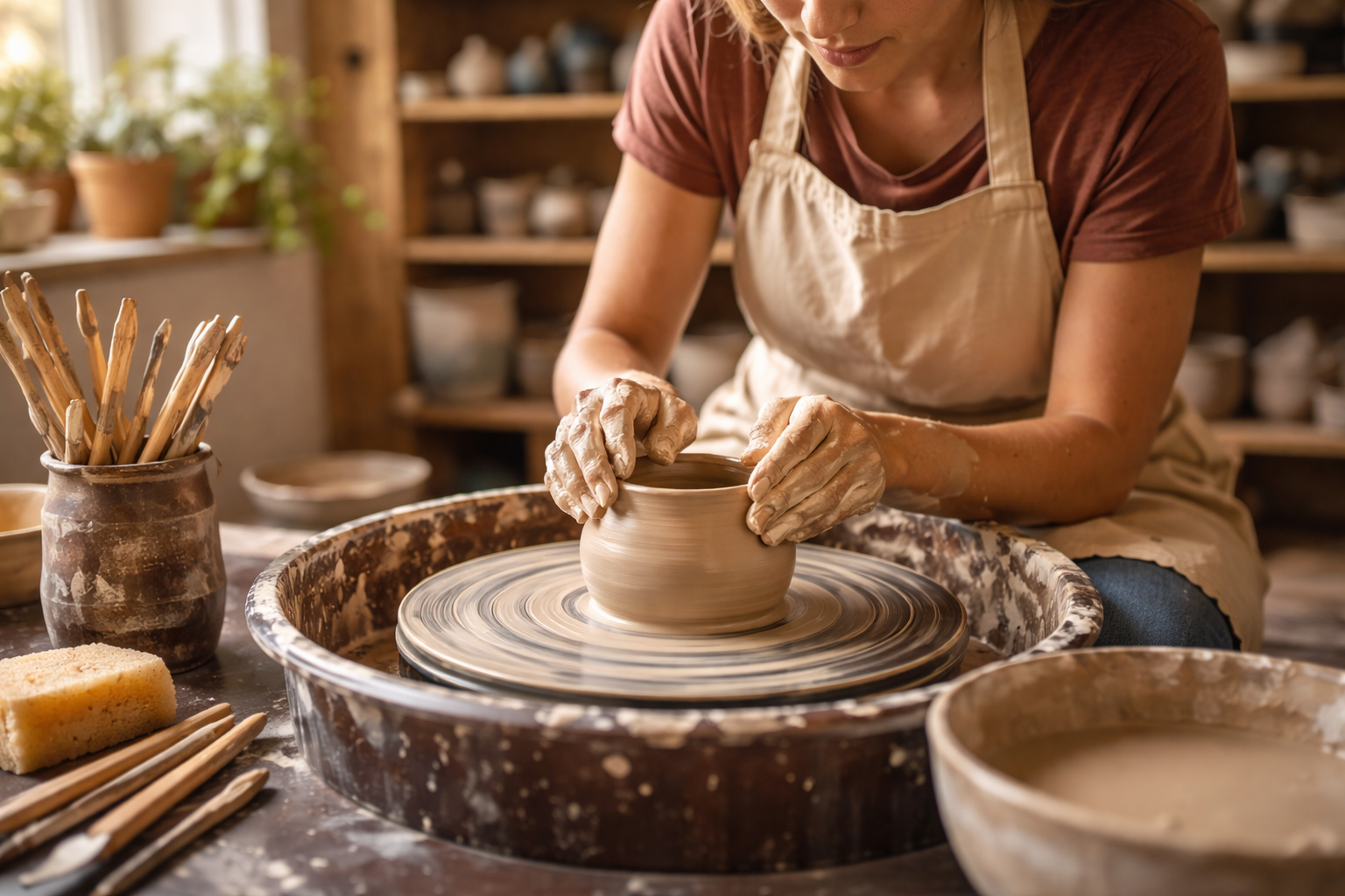 Student taking an online course